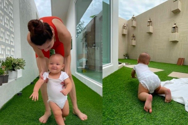 Cuộc sống giàu sang của 3 con nhà Hồ Ngọc Hà - Kim Lý trong căn biệt thự 30 tỷ ở khu đất vàng đắt nhất Sài thành-3