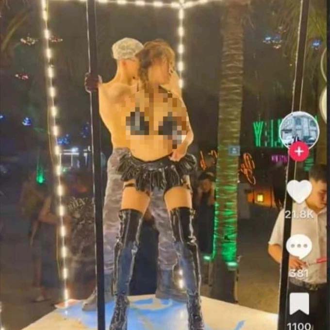 Chủ quán bar Hạ Long lý giải việc cho người mẫu mặc áo chống nắng nhảy múa-1