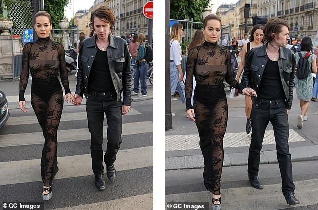 Rita Ora lại mặc xuyên thấu đi trên phố-4