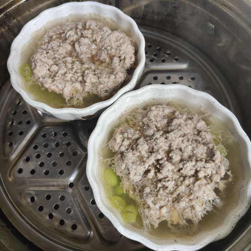 Làm món thịt băm hấp đậu nành mềm mượt mát lành cho cơm nhà thêm ngon-8