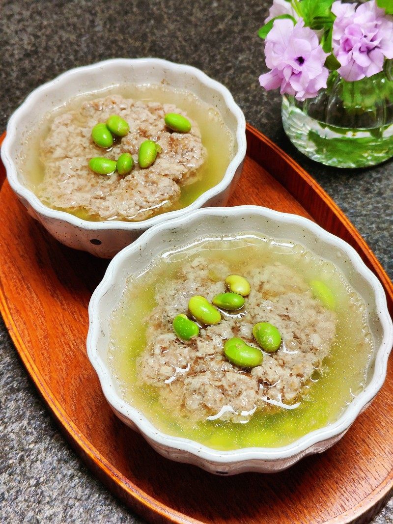 Làm món thịt băm hấp đậu nành mềm mượt mát lành cho cơm nhà thêm ngon-9