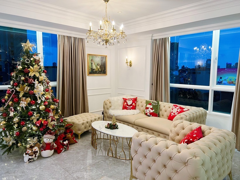 Á hậu từng gây rúng động vì được rước dâu bằng xe 10 tỷ hiện ở trong căn hộ siêu sang, góc nào cũng sống ảo-9