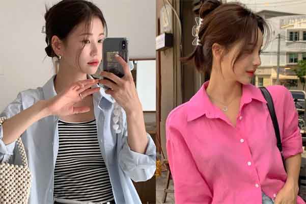 Mặc đẹp ngày nắng gắt với áo sơ mi khoác ngoài-11