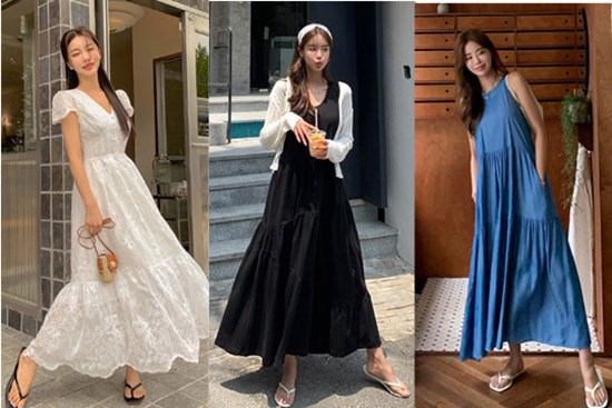 10 set váy maxi đơn giản mà vẫn 