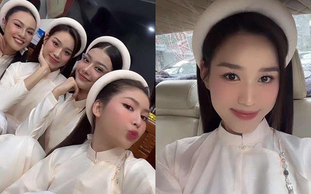 Lễ ăn hỏi Á hậu Phương Anh: Dàn bê tráp toàn mỹ nhân nổi tiếng, diện mạo của cô dâu gây chú ý-3