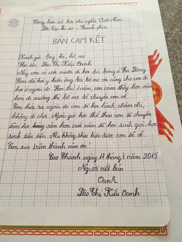 Thủ môn Kiều Oanh từng viết bản cam kết để xin đi đá bóng, 20 tuổi khoác áo ĐT nữ Việt Nam dự World Cup-2