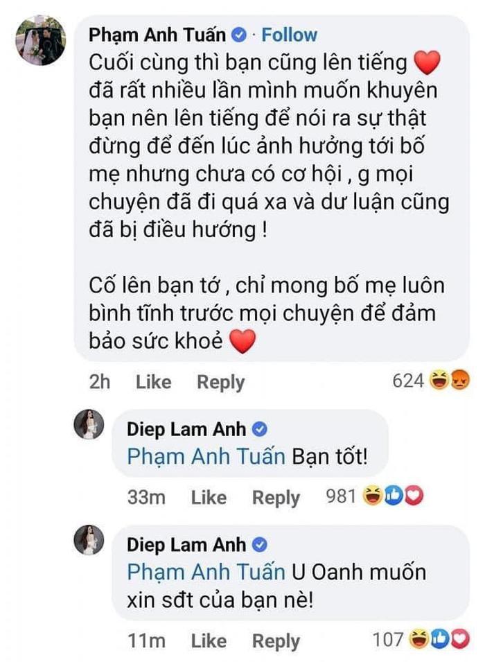 Diễn viên Anh Tuấn: Tôi bị Diệp Lâm Anh nhắn tin đe dọa sau bình luận bênh vực Nghiêm Đức-1