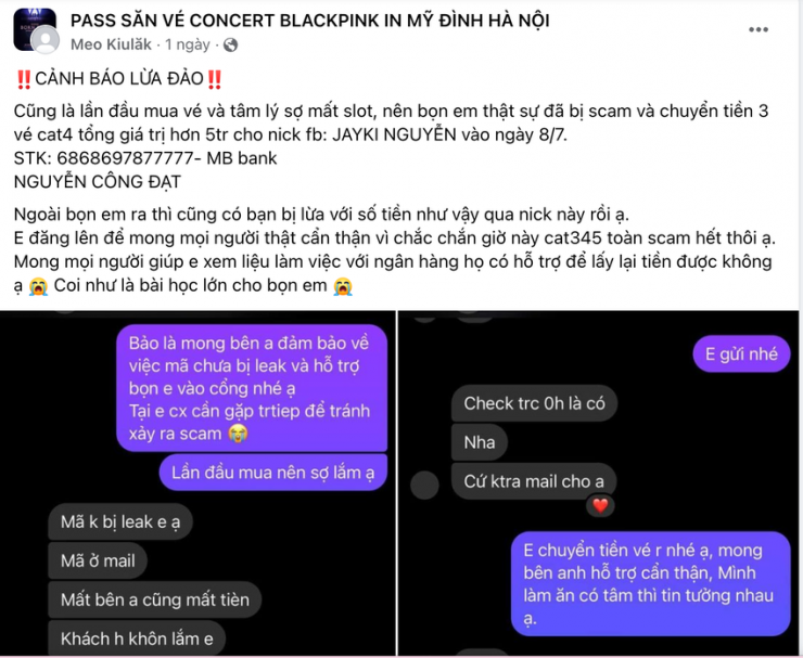 Vỡ mộng vì ôm vé concert BlackPink bán kiếm lời-1