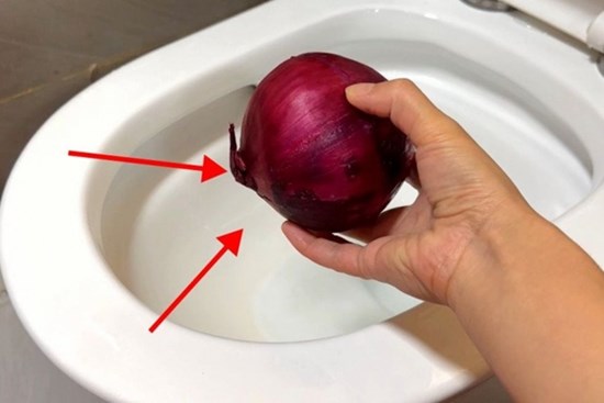 Ném một củ hành tây vào bồn cầu, giải quyết ngay vấn đề nhiều gia đình gặp phải