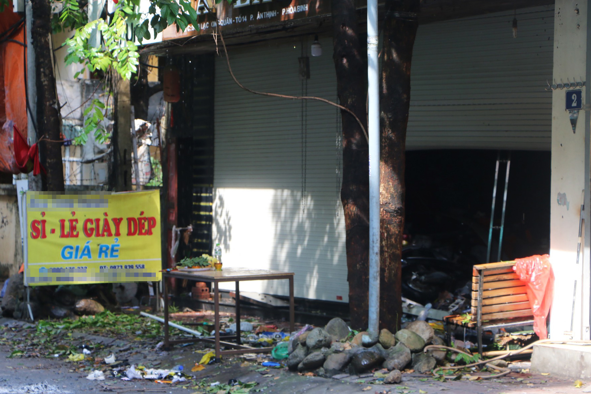 Hiện trường vụ cháy nhà tại Hòa Bình khiến 2 chị em tử vong-2