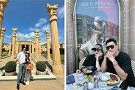 Hằng Túi và bạn trai xả loạt ảnh du lịch tình tứ, đàng trai chứng minh là người của gia đình