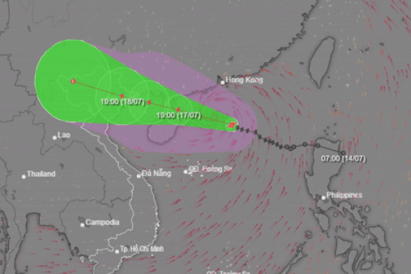 Bão số 1 tăng 3 cấp một ngày, miền Bắc sắp mưa rất to kèm gió lớn-1