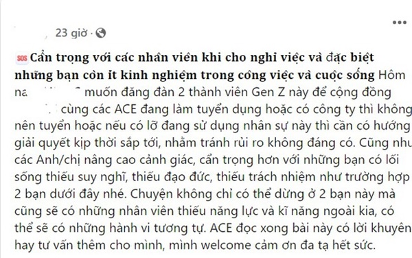 Nhân viên bị công ty tố xóa dữ liệu gây thiệt hại hàng chục tỷ đồng khi đã nghỉ việc lên tiếng thế nào?-1