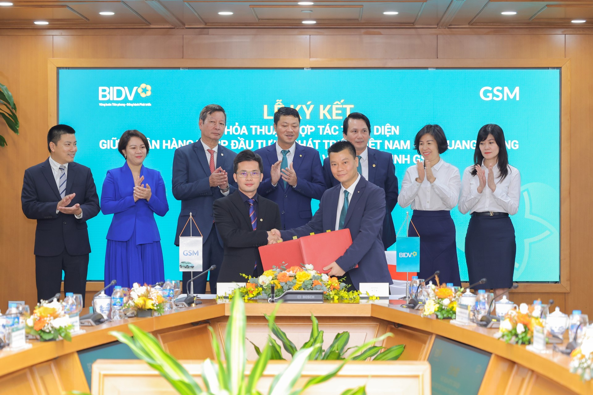 GSM hợp tác toàn diện với BIDV chi nhánh Quang Trung-1