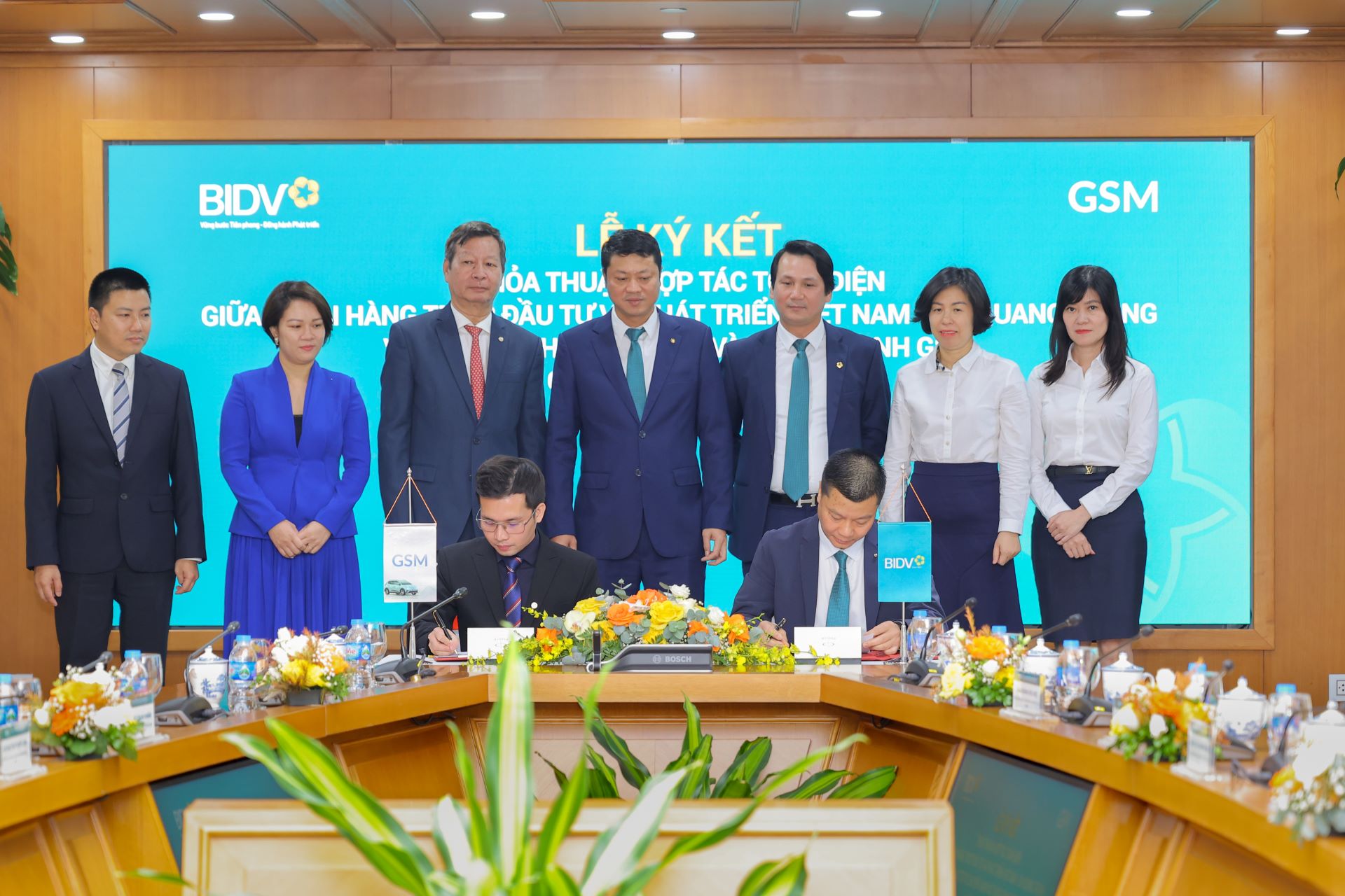 GSM hợp tác toàn diện với BIDV chi nhánh Quang Trung-2