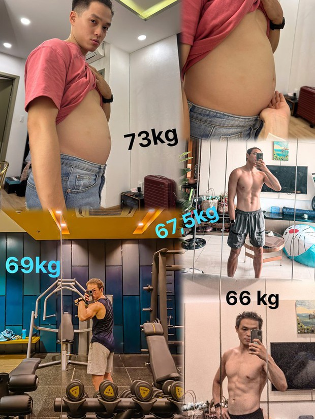 Chàng trai biến hình” từ bụng mỡ thành body 6 múi được nhiều người xin bí quyết-1