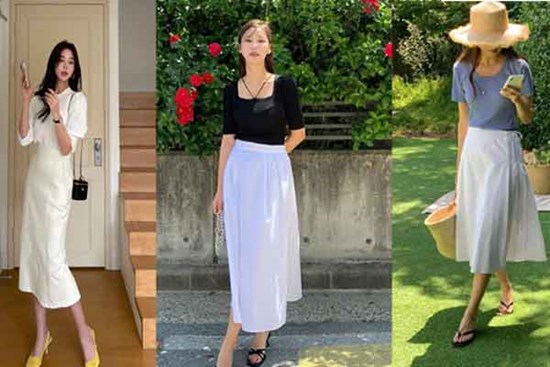 Không phải chân váy đen, chân váy trắng mới là xu hướng hè năm nay