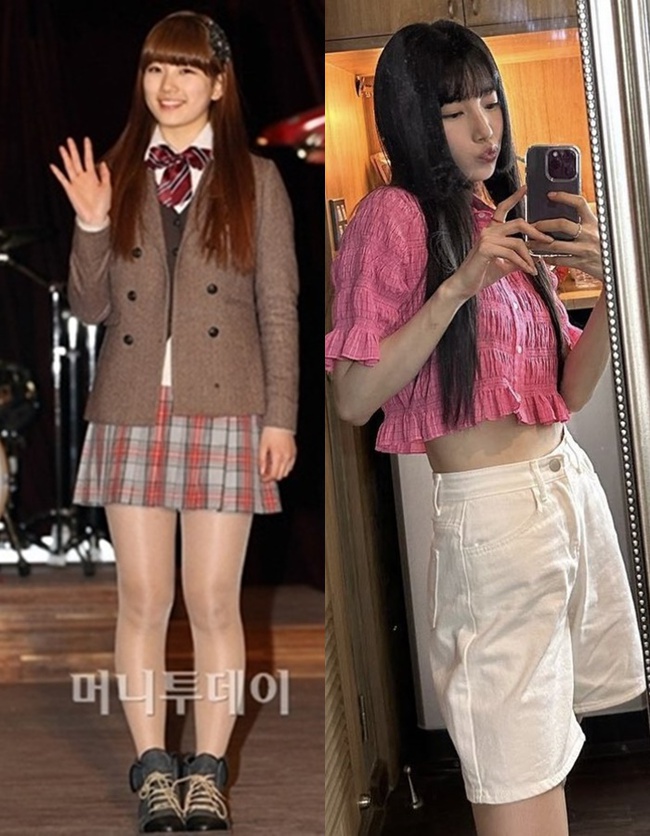 Suzy tập động tác chim cánh cụt để cải thiện vai u thịt bắp-4