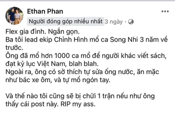 Bác sĩ trong ekip mổ Song Nhi qua lời flex của con trai: Ba tôi mặc như bác xe ôm và tự mổ ngón tay-1