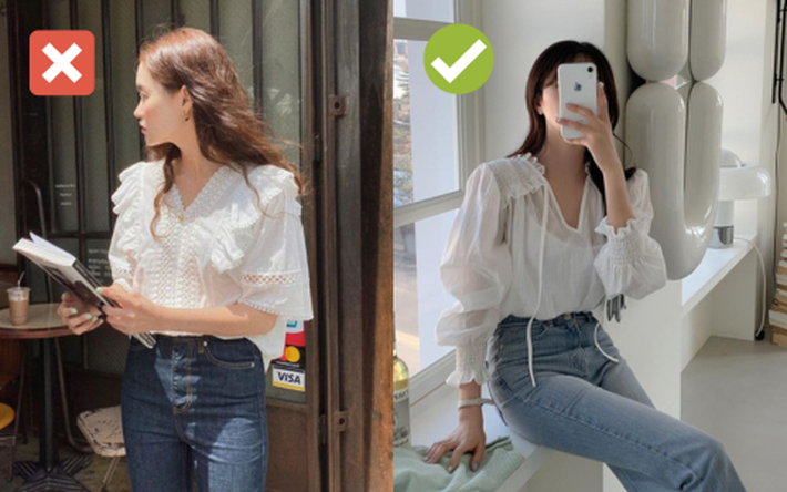 4 kiểu áo quen thuộc nhưng khiến vóc dáng bị thô-1