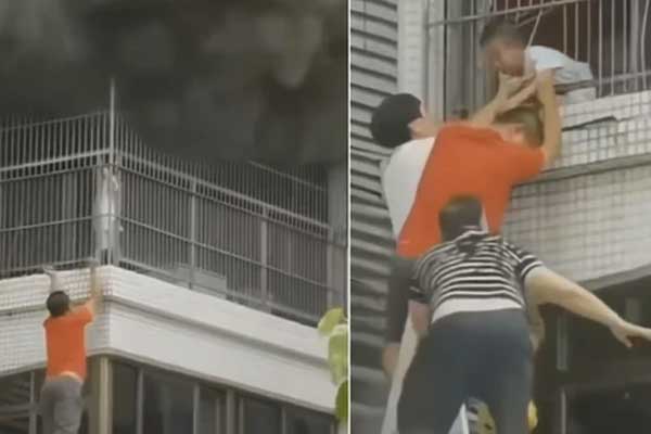 Căn hộ chung cư bốc cháy dữ dội, người dân nỗ lực giải cứu bé trai khỏi chuồng cọp-3
