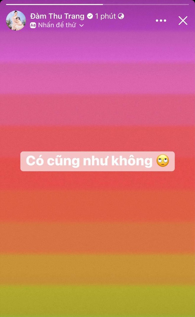 Đàm Thu Trang gây hoang mang khi đăng đàn 1 câu, phản ứng ra sao trước nghi vấn liên quan đến Cường Đô La?-1