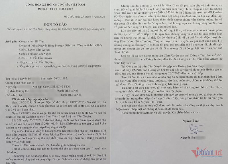 Nhà xe Thu Thoại bị tố” dùng hung khí đánh và truy sát hành khách-2