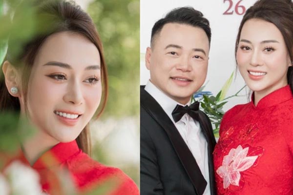Bóc giá áo dài ăn hỏi của Phương Oanh: 2 thiết kế trị giá 27 triệu, cô dâu ghi điểm nhờ đi giày bệt-9