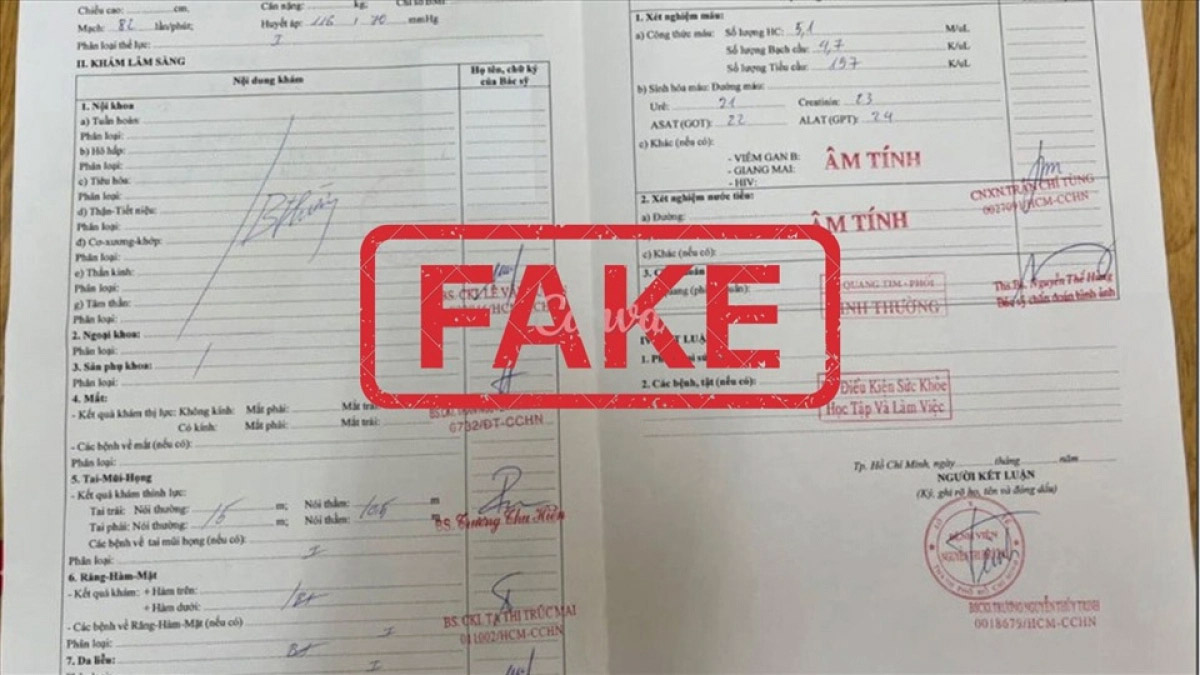 Làm giả giấy khám sức khỏe: Cẩn thận vướng vòng lao lý-1