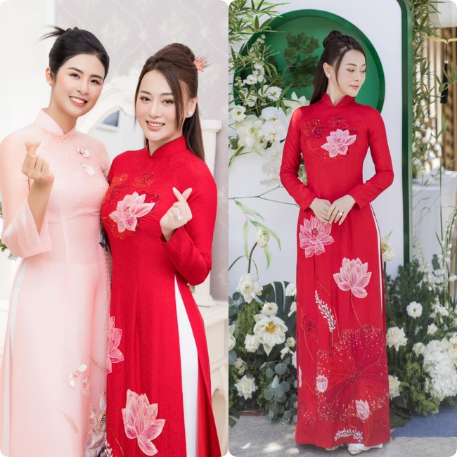 Bóc giá áo dài ăn hỏi của Phương Oanh: 2 thiết kế trị giá 27 triệu, cô dâu ghi điểm nhờ đi giày bệt-1