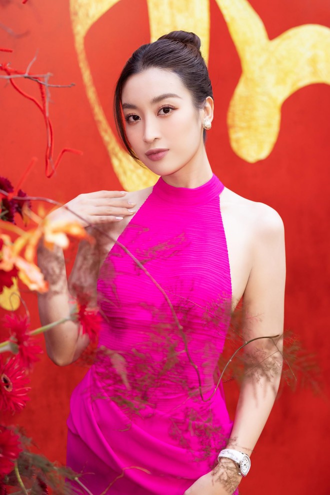 Loạt khoảnh khắc hiếm của Đỗ Mỹ Linh trước khi hạ sinh con đầu lòng: Nhan sắc mặn mà, được chồng cưng chiều-2