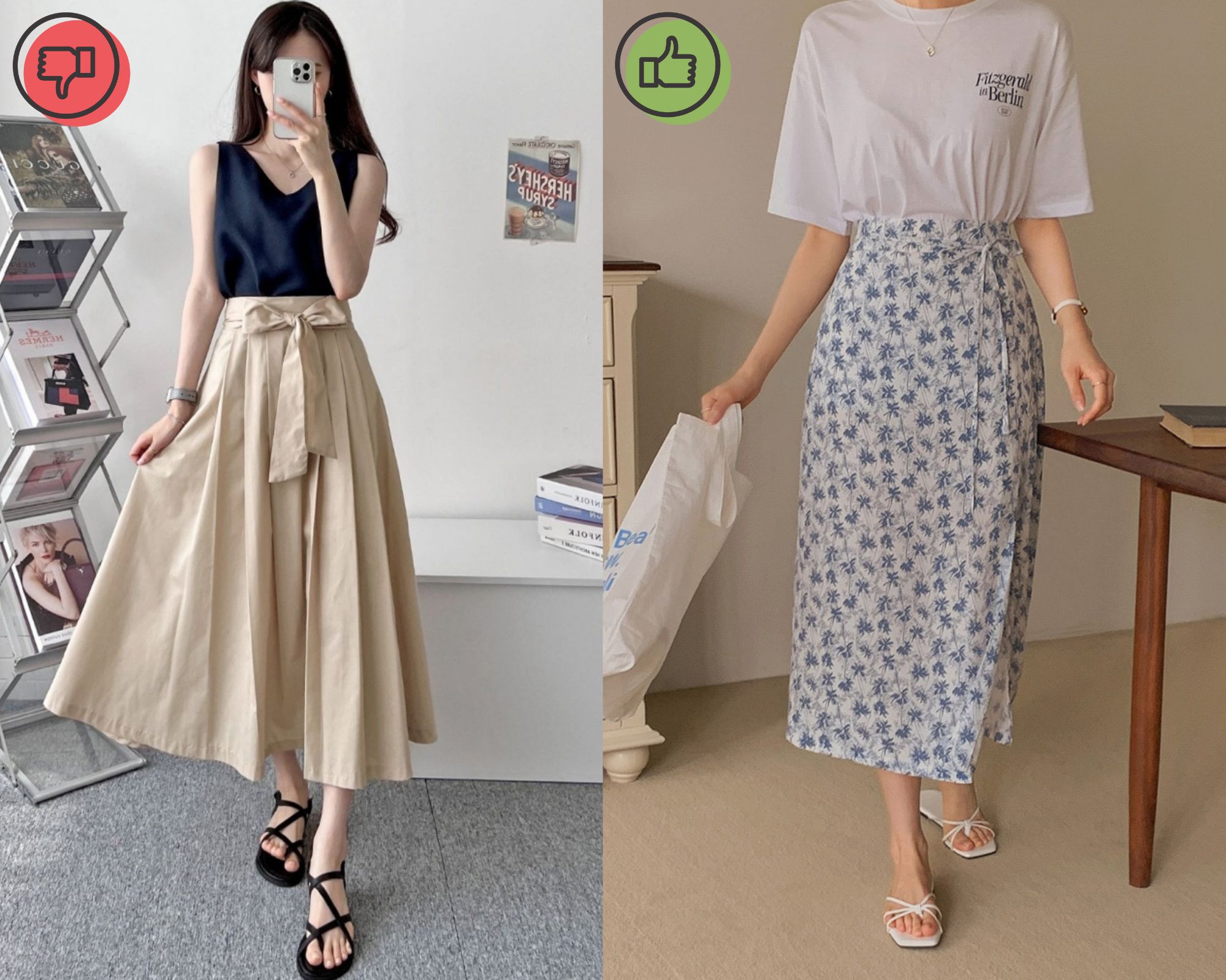 4 sai lầm khi diện chân váy dài gây dìm dáng-1