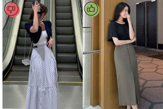 4 sai lầm khi diện chân váy dài gây 