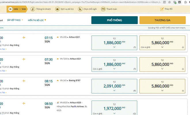 Cháy vé máy bay chặng TP.HCM - Hà Nội 2 ngày cuối tuần vì Black Pink, giá tăng chóng mặt-5