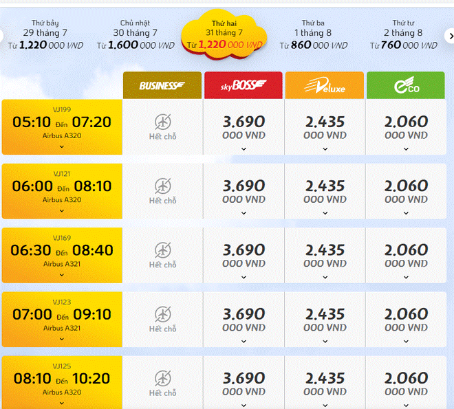 Cháy vé máy bay chặng TP.HCM - Hà Nội 2 ngày cuối tuần vì Black Pink, giá tăng chóng mặt-6