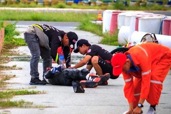 Nữ tay đua chấn thương sọ não tại trường đua Đại Nam