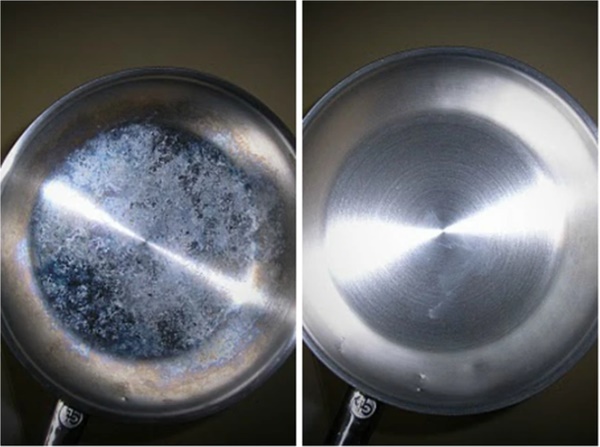 Vì sao xoong nồi thường xuất hiện những vệt loang cầu vồng, chúng có độc không?-2