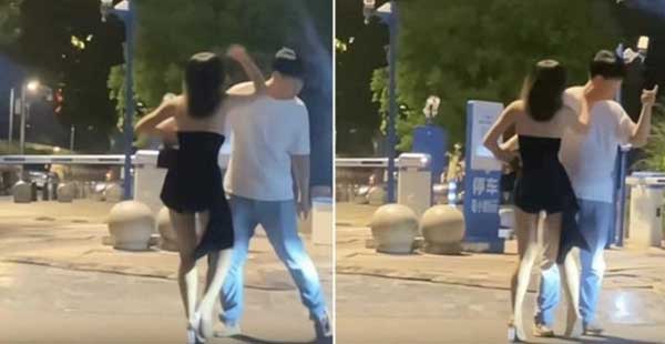 Chàng trai bị bạn gái tát 19 cái trên phố vẫn kiên trì nắm tay cô không buông-2