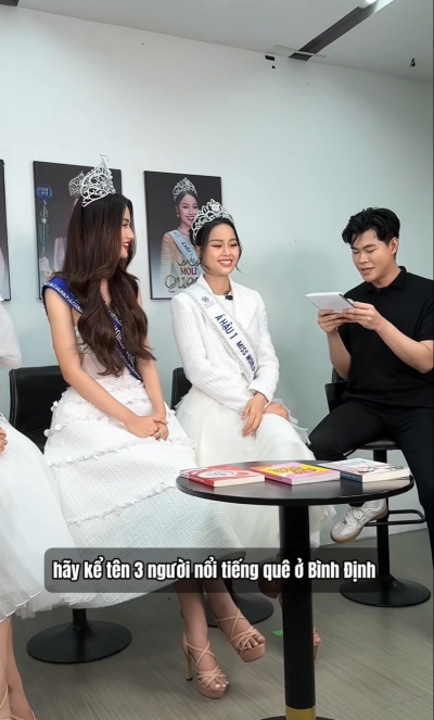 Hoa hậu Ý Nhi kể tên 3 người nổi tiếng quê Bình Định: Em, nhà thơ Hàn Mặc Tử và vua Quang Trung-1