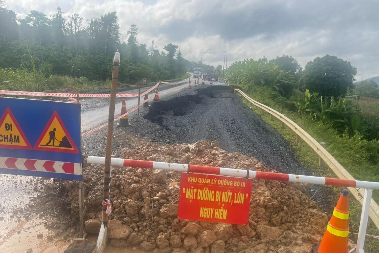 Đường hơn 500 tỉ bị nứt toác ở Đắk Lắk-2