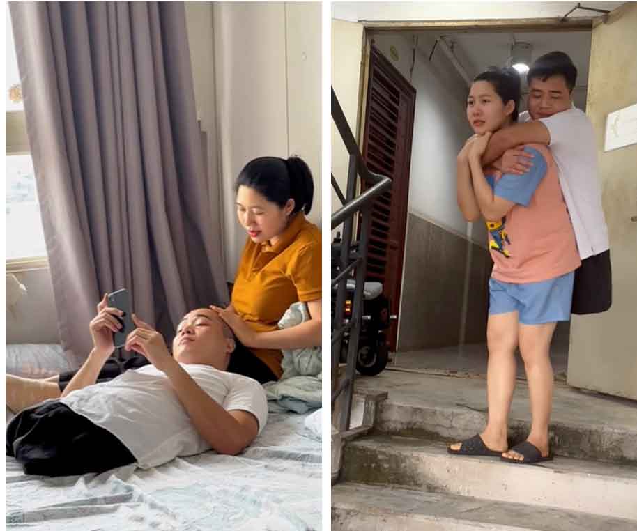 Bị mỉa mai lấy chồng vì tiền, vợ chàng trai không chân Tô Đình Khánh nói gì?-2