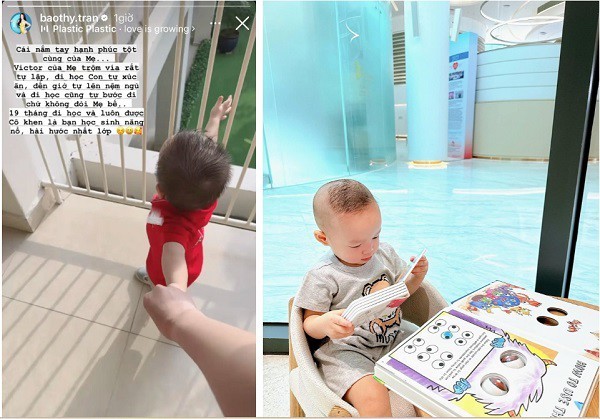 Bảo Thy chọn trường học phí 200 triệu/năm cho quý tử 19 tháng, tan học nghe cô giáo nhận xét con nhất lớp-6