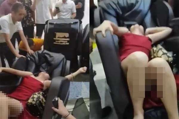 Người phụ nữ suýt chết khi ngồi ghế massage siêu thị-1
