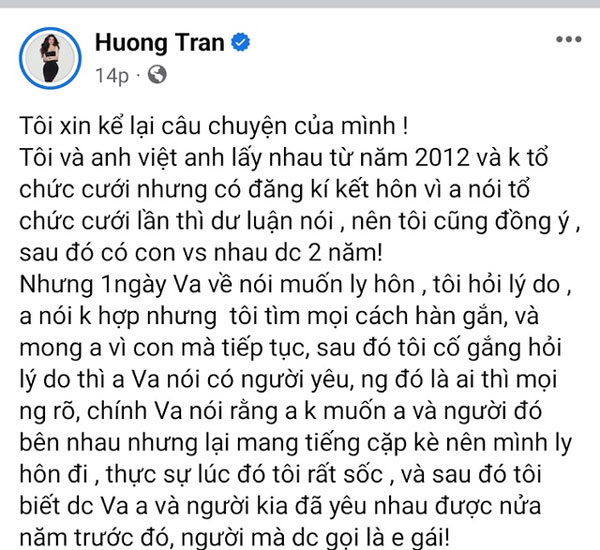 Vợ cũ Việt Anh đáp trả, hé lộ hợp đồng ly hôn 200 triệu và lý do tan vỡ-3