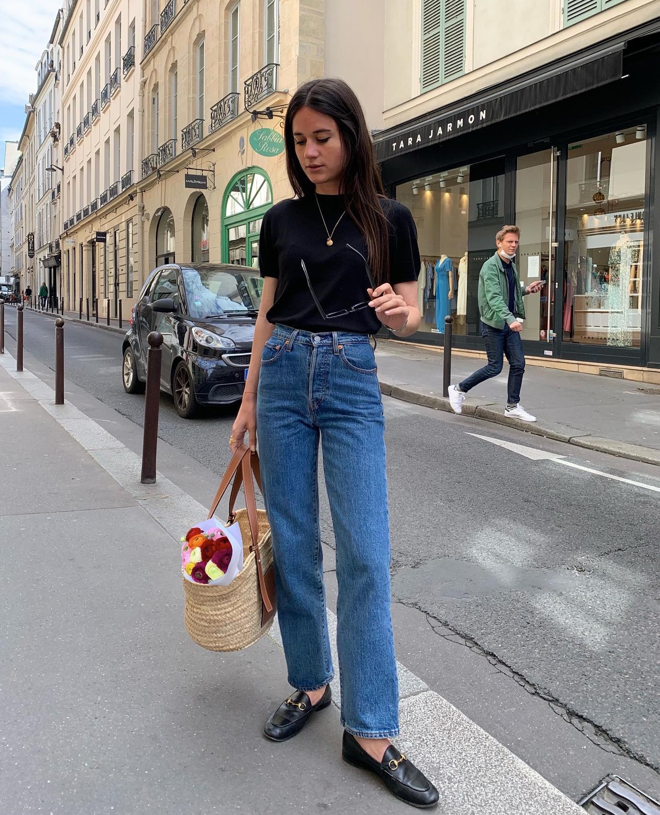 Phụ nữ Pháp diện quần jeans ống đứng theo 10 công thức thanh lịch-10