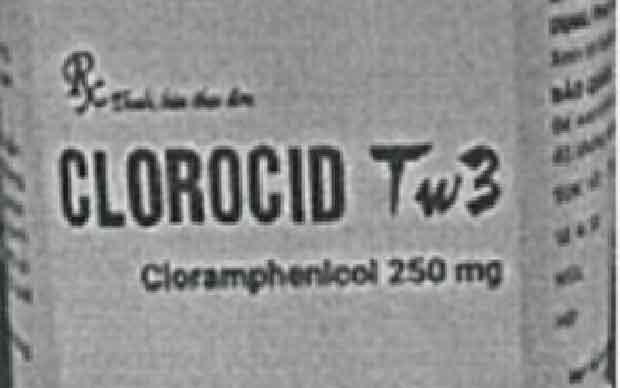 Cảnh báo thuốc giả Clorocid TW3, Tetracyclin TW3-1