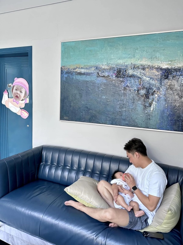 Đàm Thu Trang khoe hình ảnh đáng yêu của con trai sau hơn 2 tháng chào đời-2
