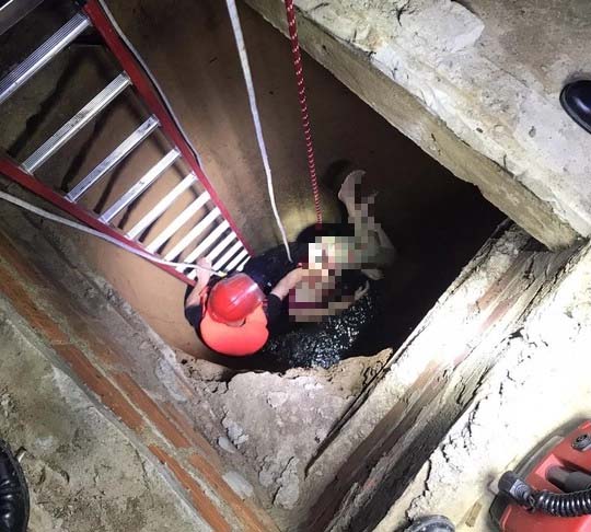 Thi thể người phụ nữ được phát hiện dưới giếng sâu-1