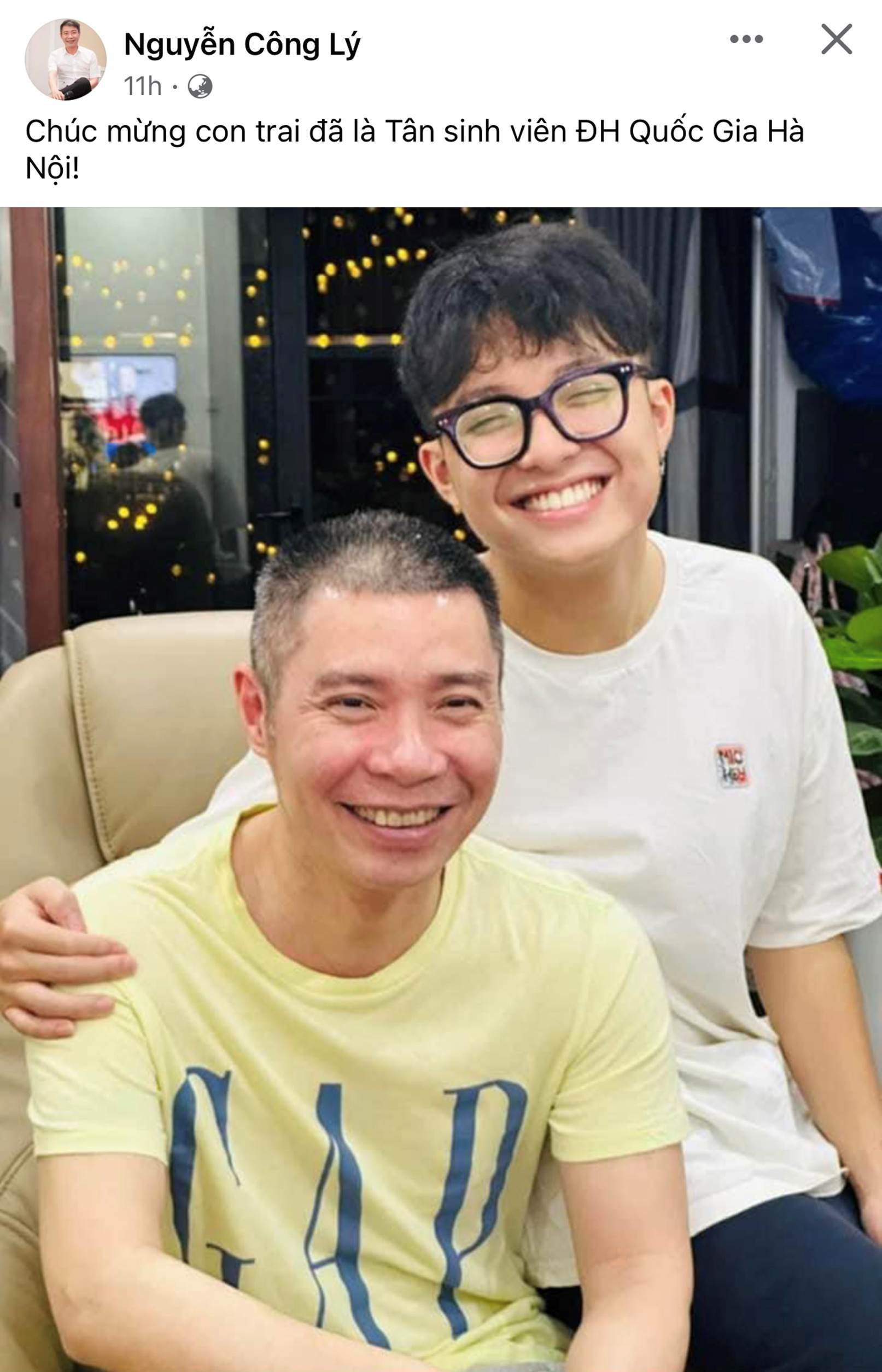 NSND Công Lý tự hào khoe con trai sắp thành tân sinh viên, dân tình rần rần chúc mừng-2