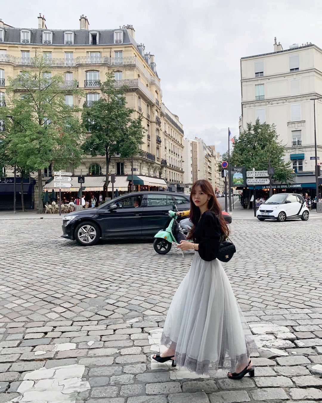 10 cách diện chân váy voan điệu đà và tôn dáng như phụ nữ Hàn-8